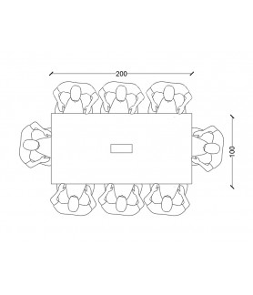 Mesa reunión Modelo Estilo...