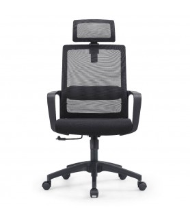 Silla Oficina Modern Negra...