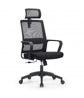 Silla Oficina Modern Negra...